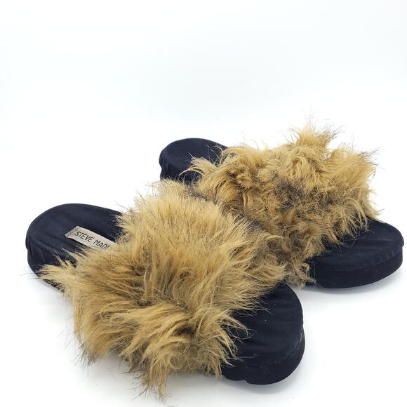 Madden Women's Amari Faux Fur Slippers size 7 - Picture 3 of 9